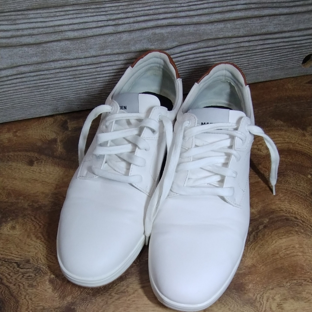 Madden Baxtail White Syntetic Round Toe Lace Up Oxford Men's Size (13)